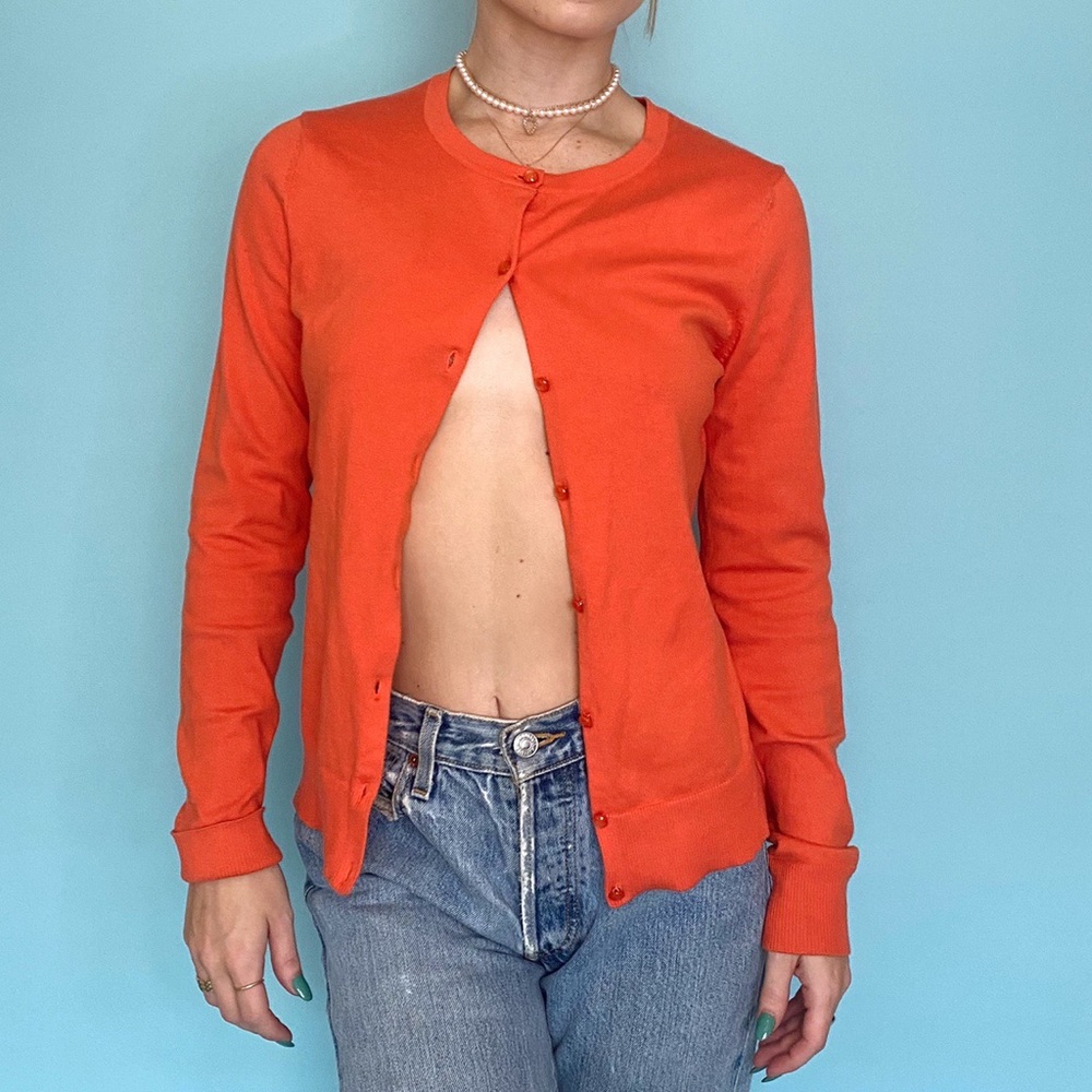ORANGE CARDIGAN
